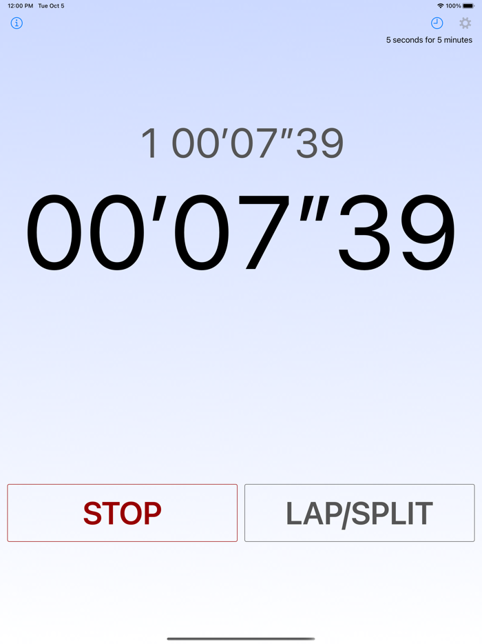 Voice Over Stopwatch