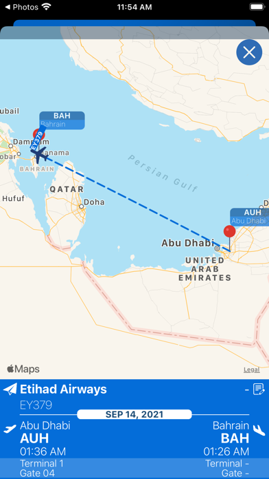 Screenshot #3 pour Bahrain Airport Info + Radar