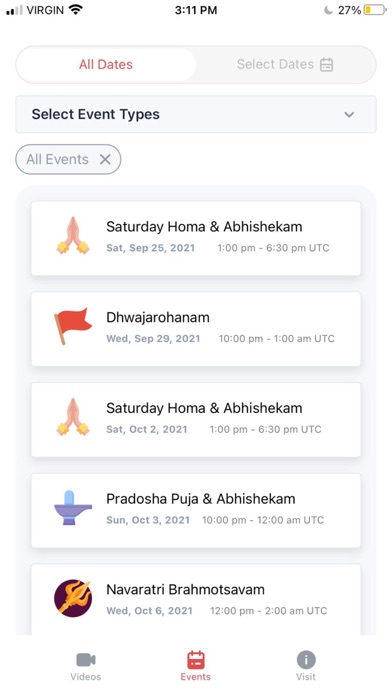 Sri Vidya Temple Screenshot