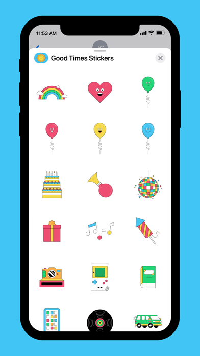 Good Times Retro Stickers Screenshot