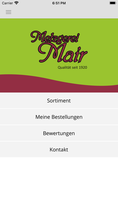 Metzgerei Mair Screenshot