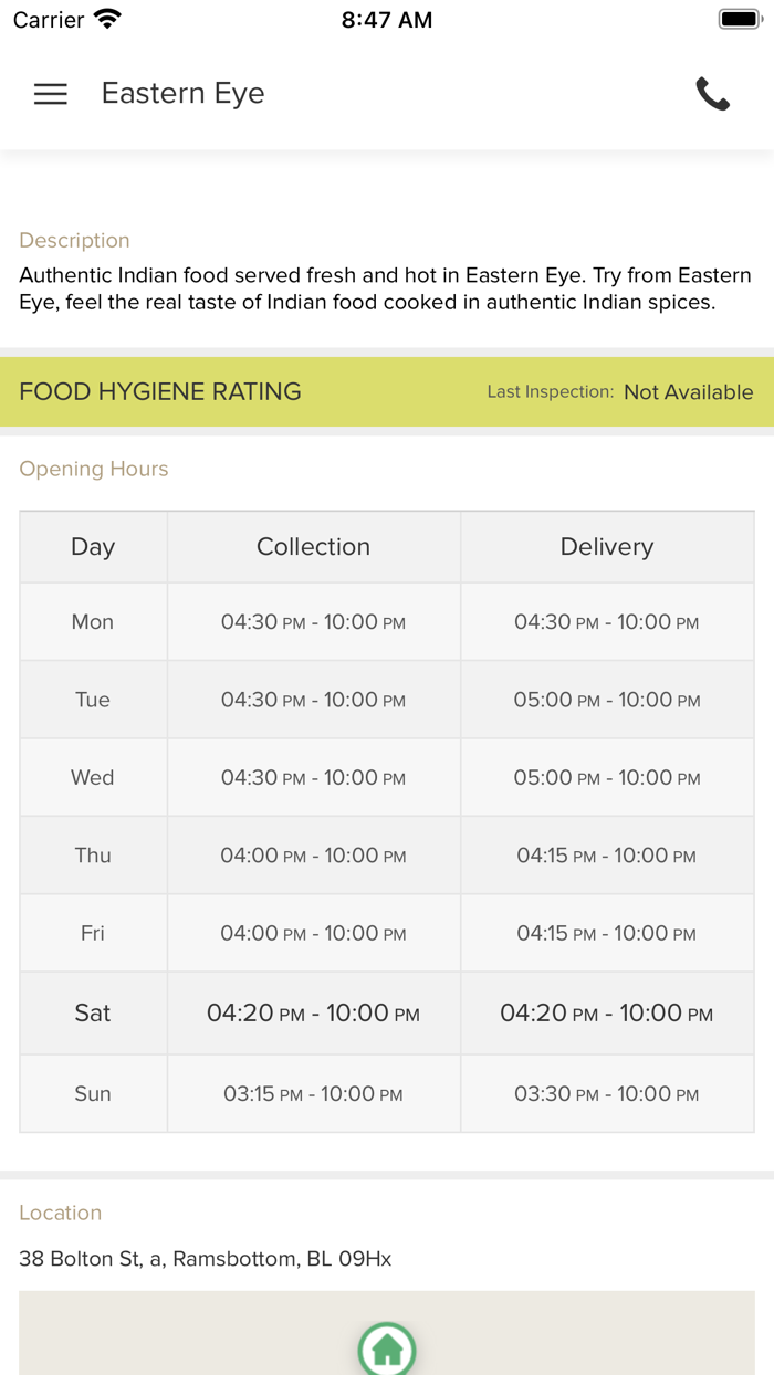 Eastern eye Ramsbottom