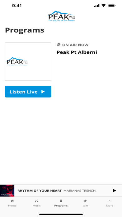 93.3 The Peak - Alberni Valley Screenshot