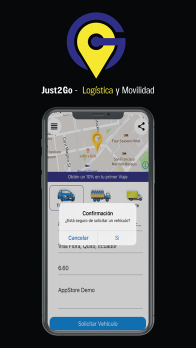 Screenshot #1 pour Just2Go - Drive Service