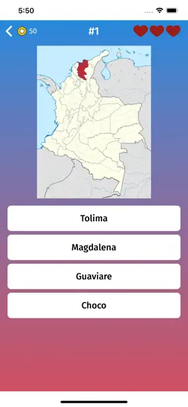 Game screenshot Colombia: Departments Map Quiz apk