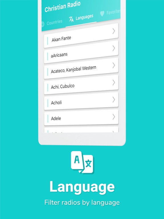 Christian Radio Music iPad screenshot 4 - Music app