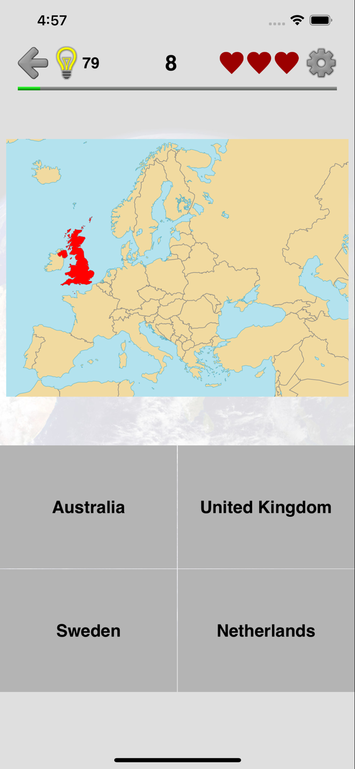 Maps of All Countries Geo-Quiz