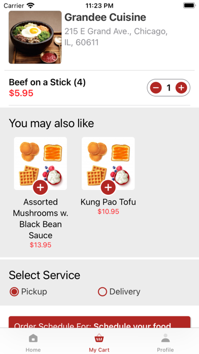 Grandee Cuisine Screenshot