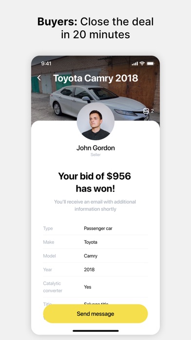 JC Auto Auction Screenshot