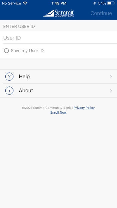 MySummit Credit Card Screenshot