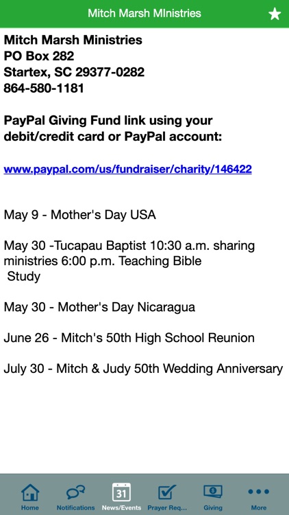 Mitch Marsh Ministries