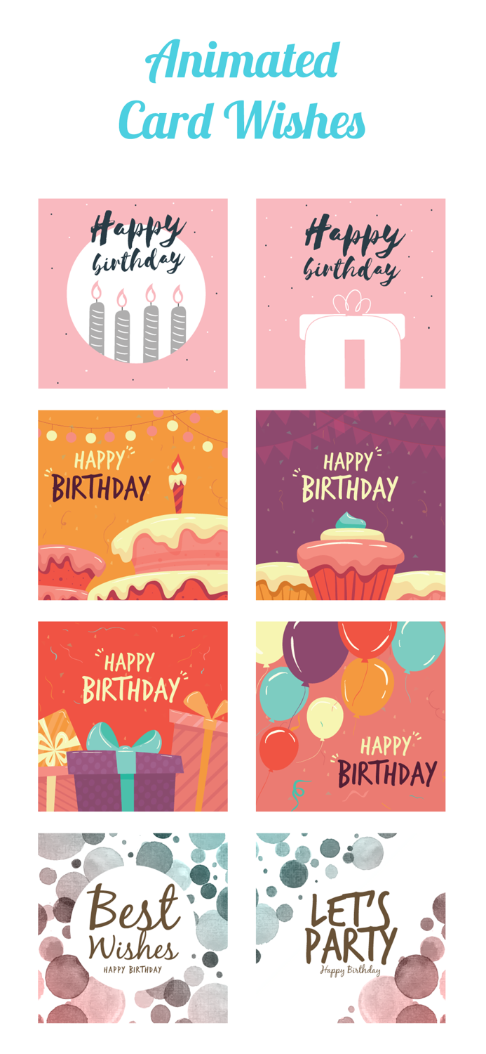 Animated Birthday Card Wishes