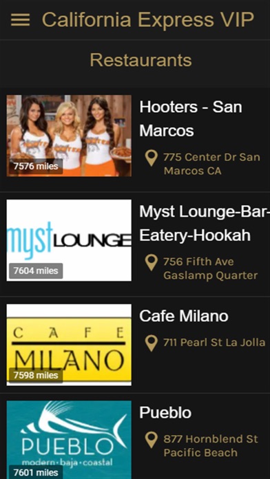 Screenshot 3 of California VIP App