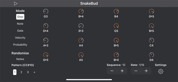 SnakeBud - AUv3 MIDI Sequencer