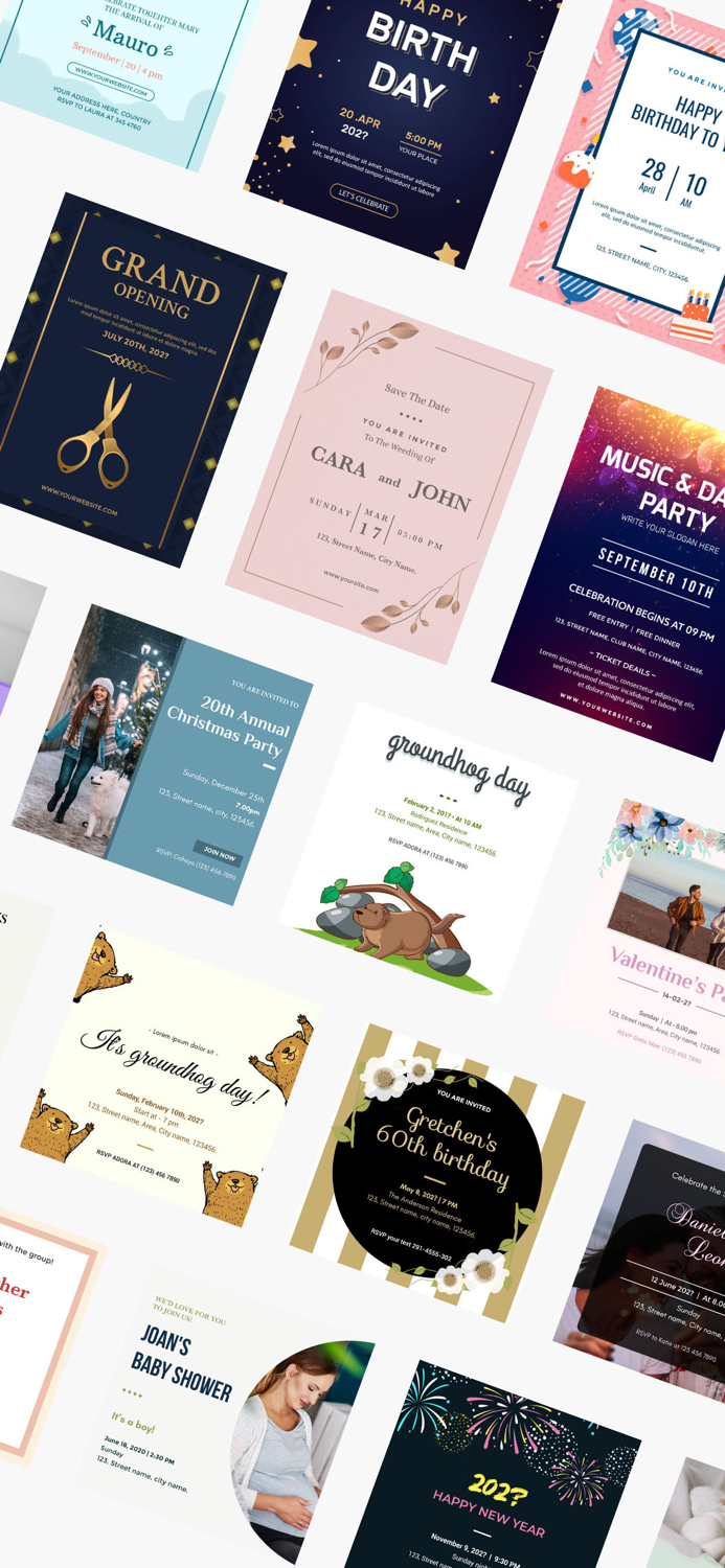 Invitation Card Maker-Greeting