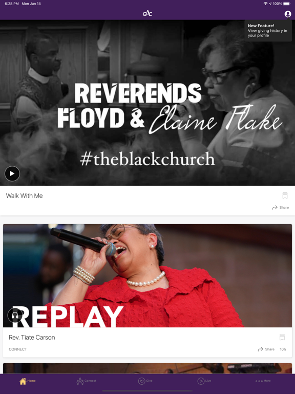 Greater Allen Cathedral of NY iPad screenshot 3 - Lifestyle app