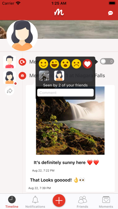 Memo - Social App Screenshot