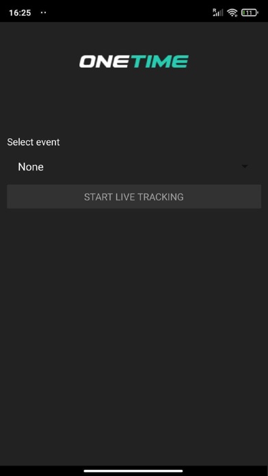 OneTime Tracking Screenshot