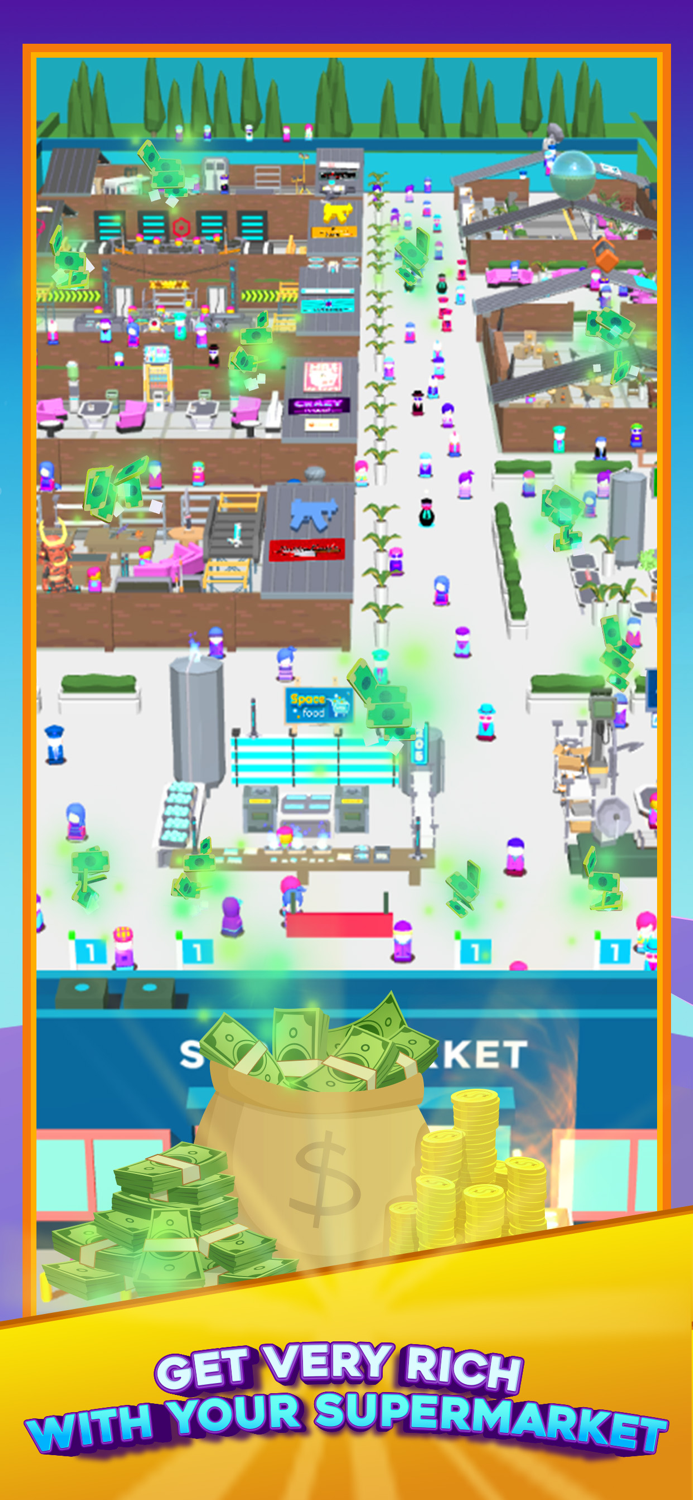 2050 Supermarket Idle Game
