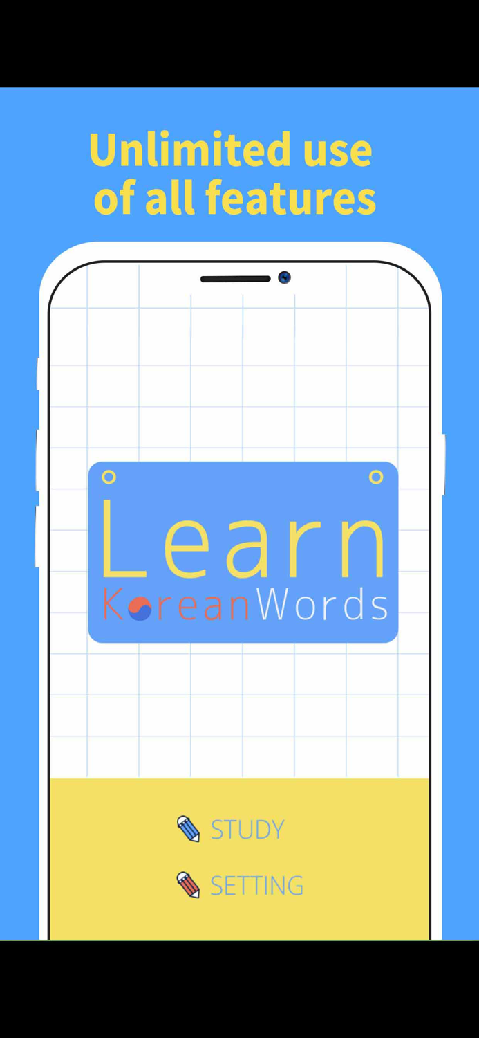 Learn Korean words - HangulApp
