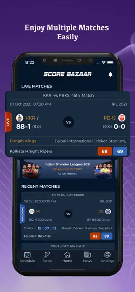 Game screenshot ScoreBazaar Cricket Live Line mod apk