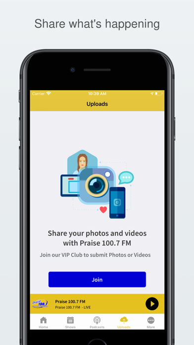 Praise 100.7 FM Screenshot