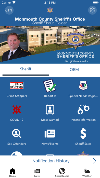 How to cancel & delete Monmouth County Sheriff from iphone & ipad 1