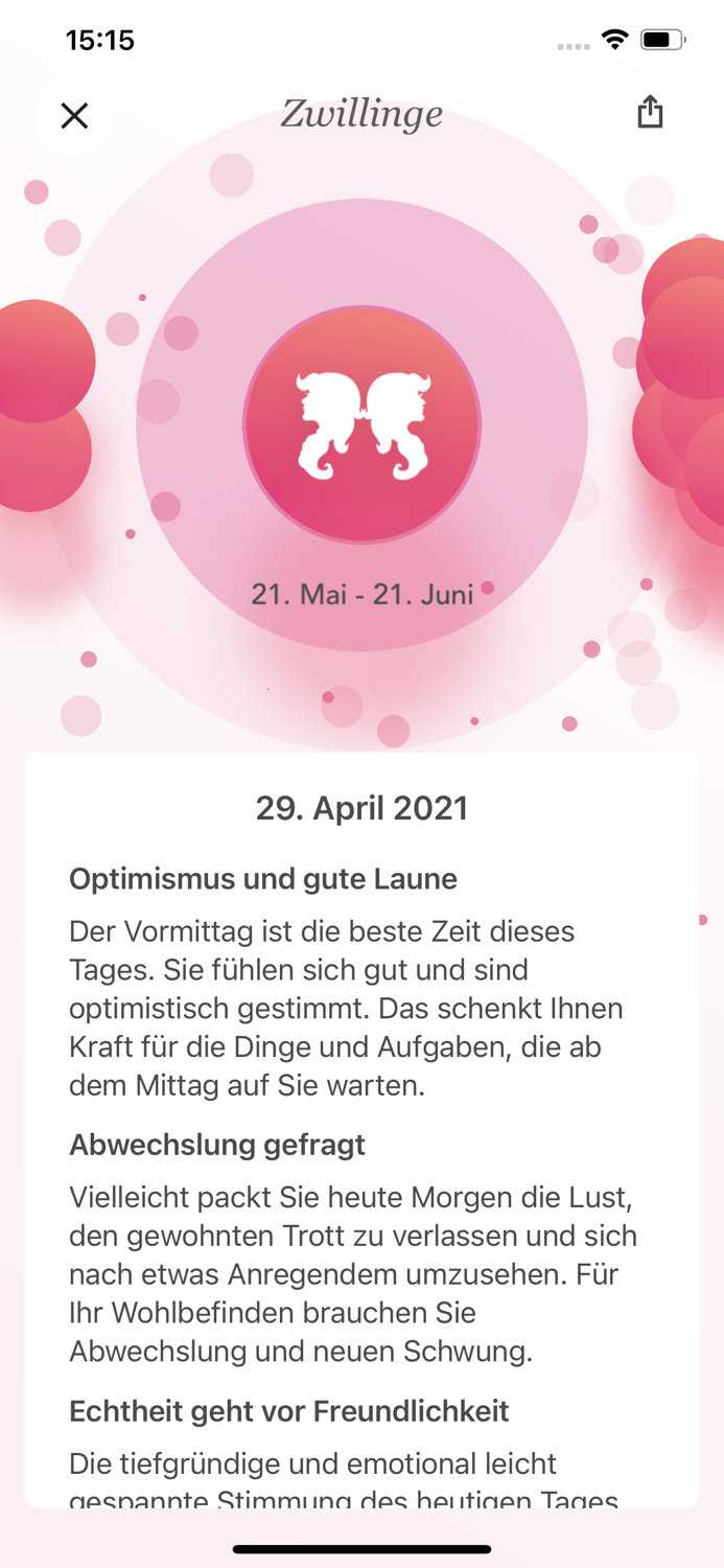 BILD der FRAU - Horoskop