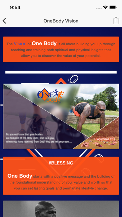 OneBodyApp Screenshot