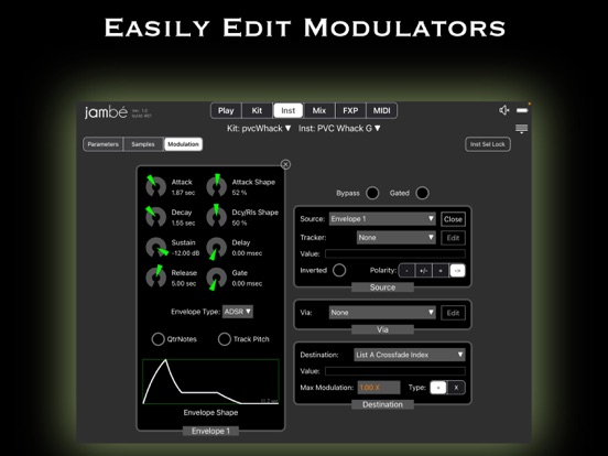 Jambé iPad screenshot 7 - Music app