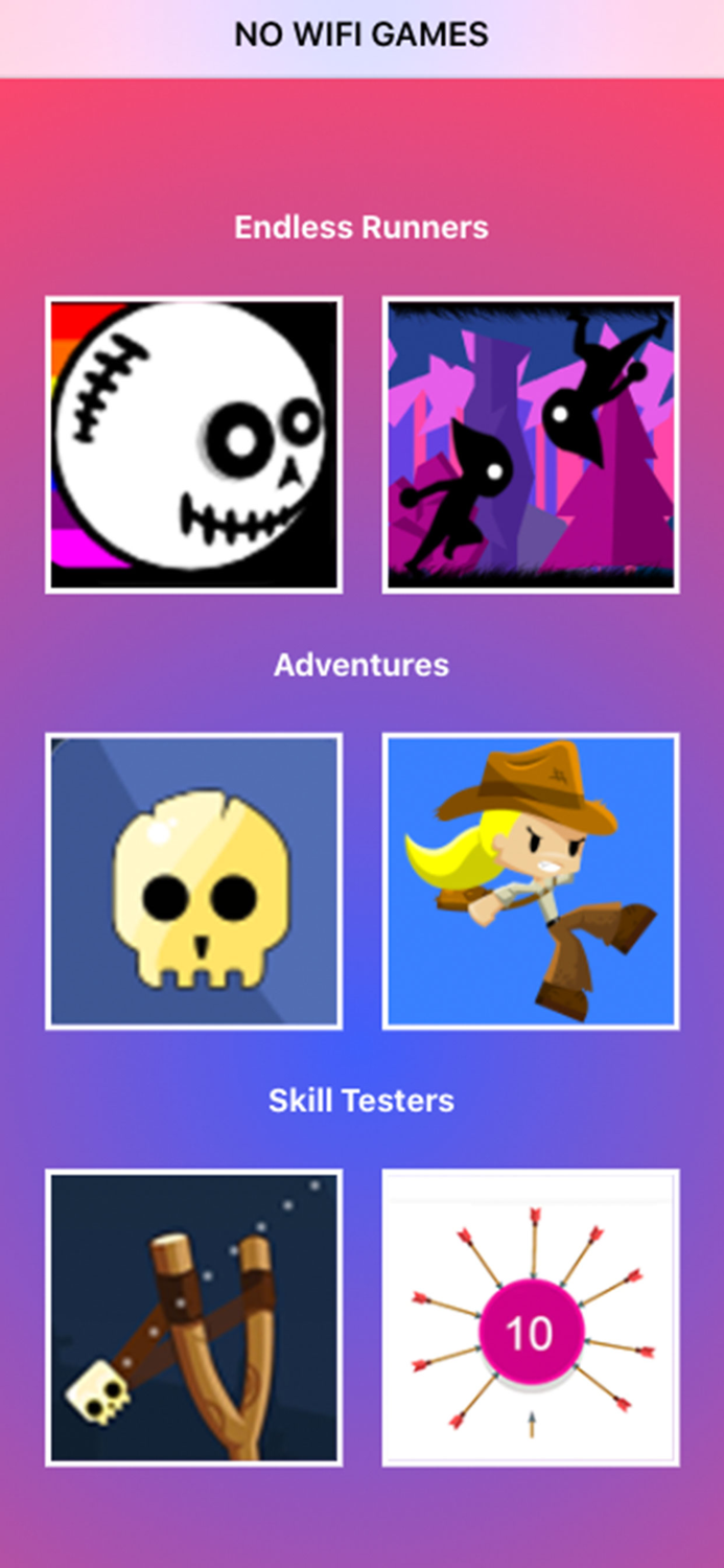 No Wifi Games  No Ads