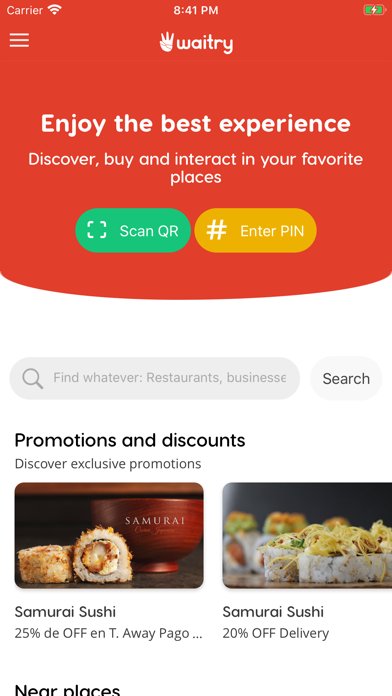 Waitry: Digital Restaurants Screenshot