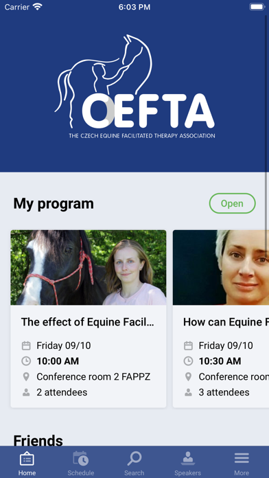 Equine Facilitated Therapy Screenshot