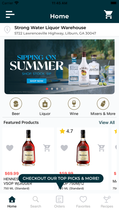 Strong Water Liquor Warehouse Screenshot