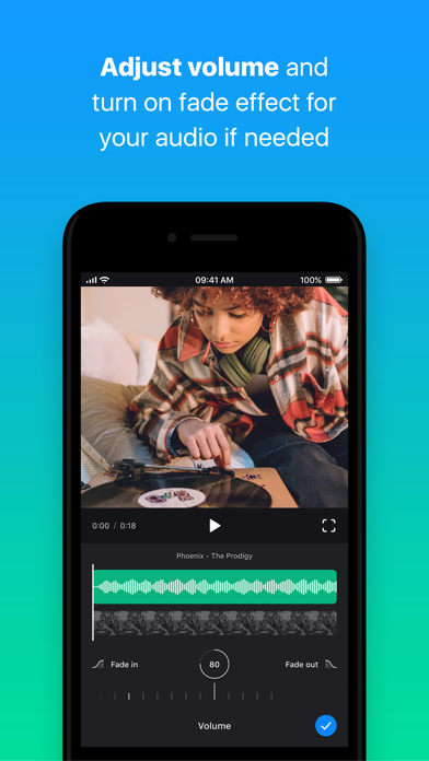 Add Music to Video — Clideo Screenshot