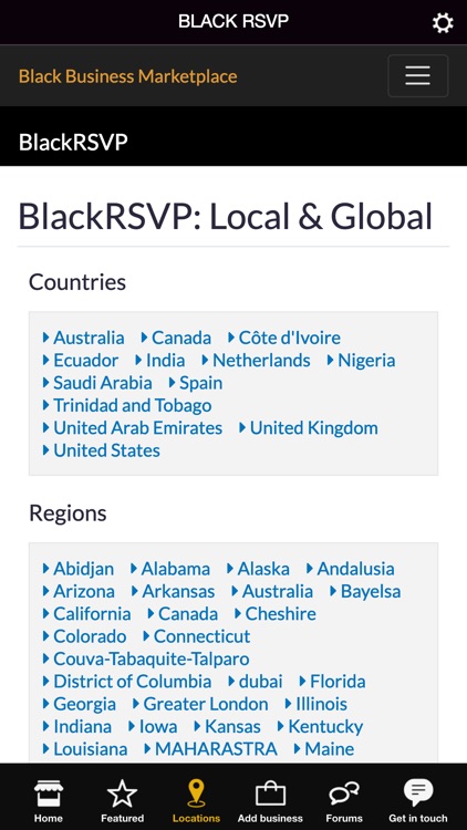 BLACK RSVP
