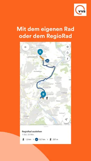 VVS Radroutenplaner screenshot 2