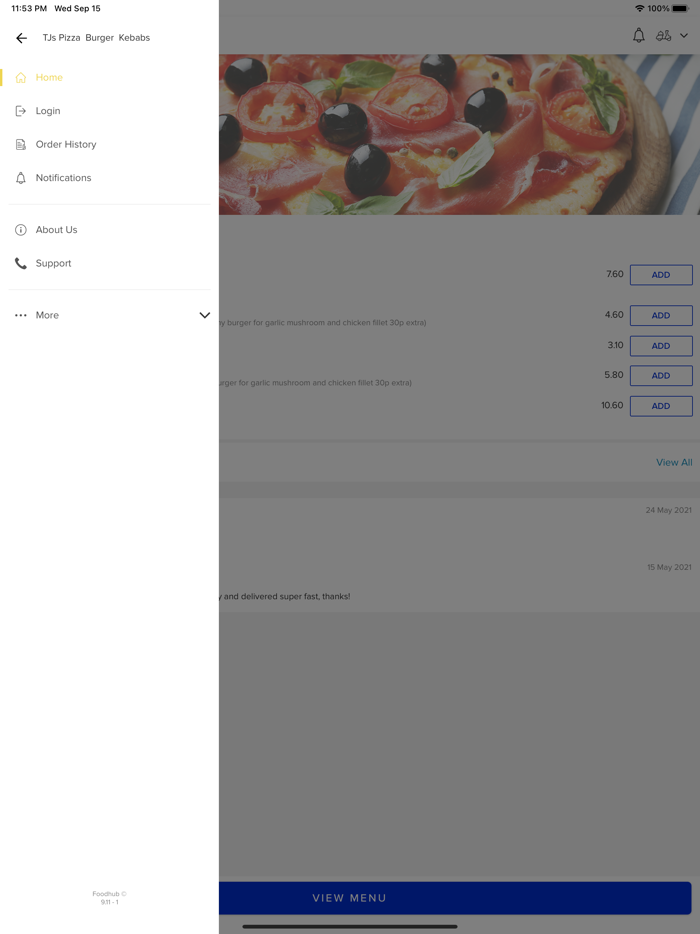 TJs Pizza Burger Kebabs