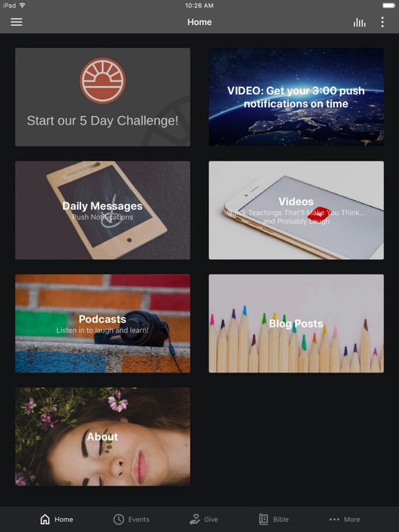 3 O'Clock Wake Up Call iPad screenshot 1 - Lifestyle app
