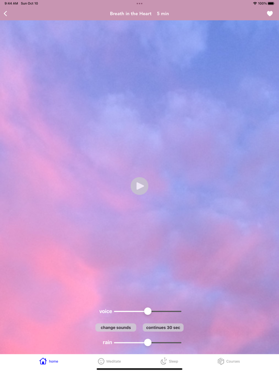 Meditation Oasis: Simply Being iPad app afbeelding 4