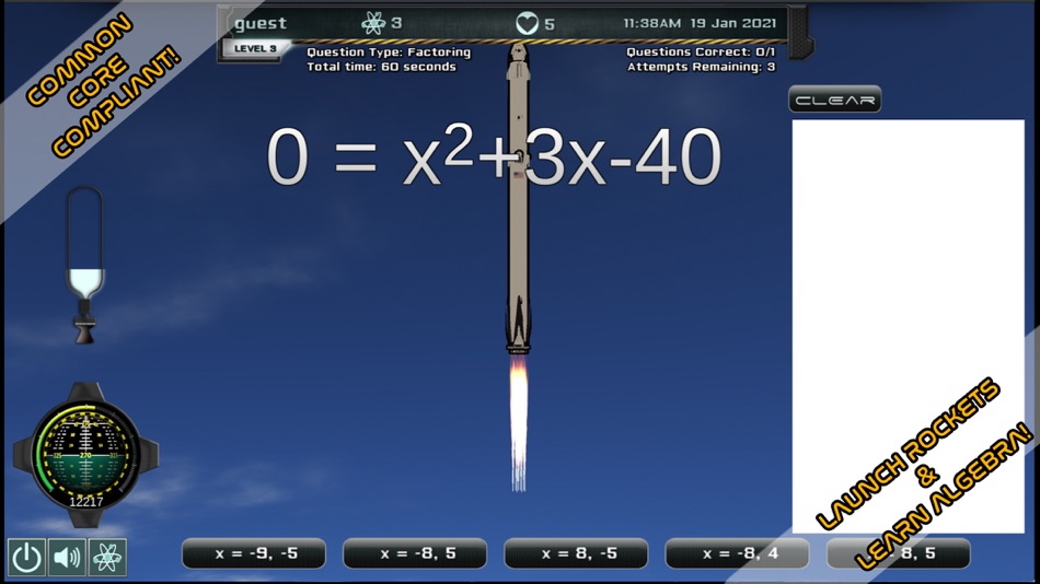 #1. Intergalactic Algebra (iOS) 由: Intergalactic Education LLC