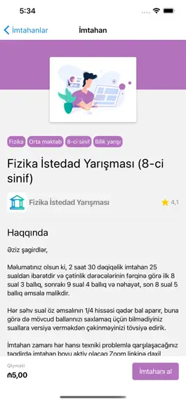 Game screenshot Oxuyan - İmtahanlar & Sınaqlar apk