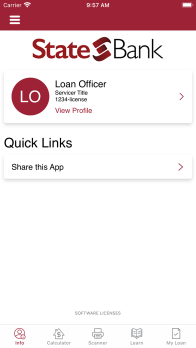 State Bank Spencer Mortgage Screenshot
