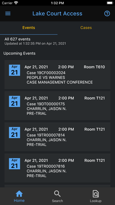 Lake Court Access Screenshot