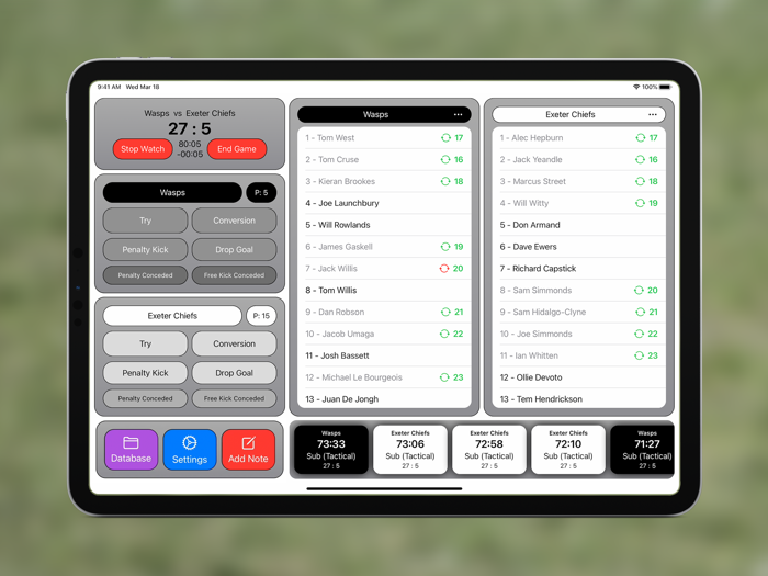 Rugby 4th Official Analysis