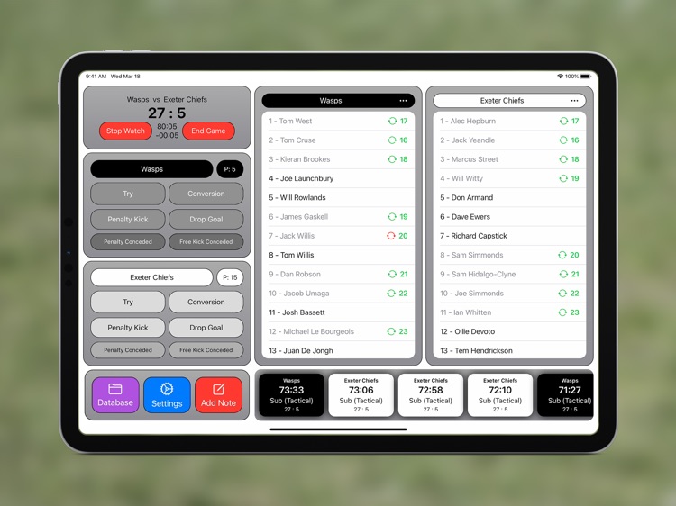 Rugby 4th Official Analysis