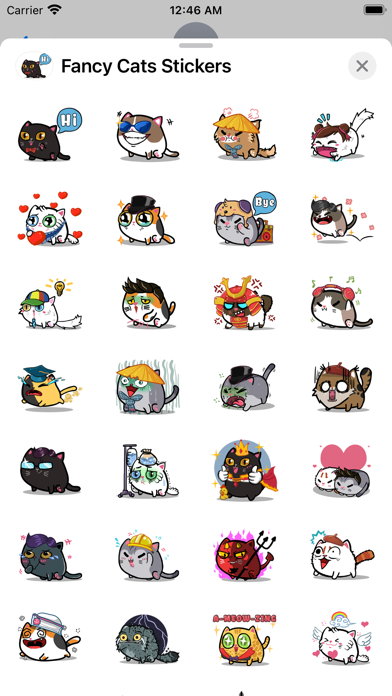 Fancy Cats Stickers Screenshot