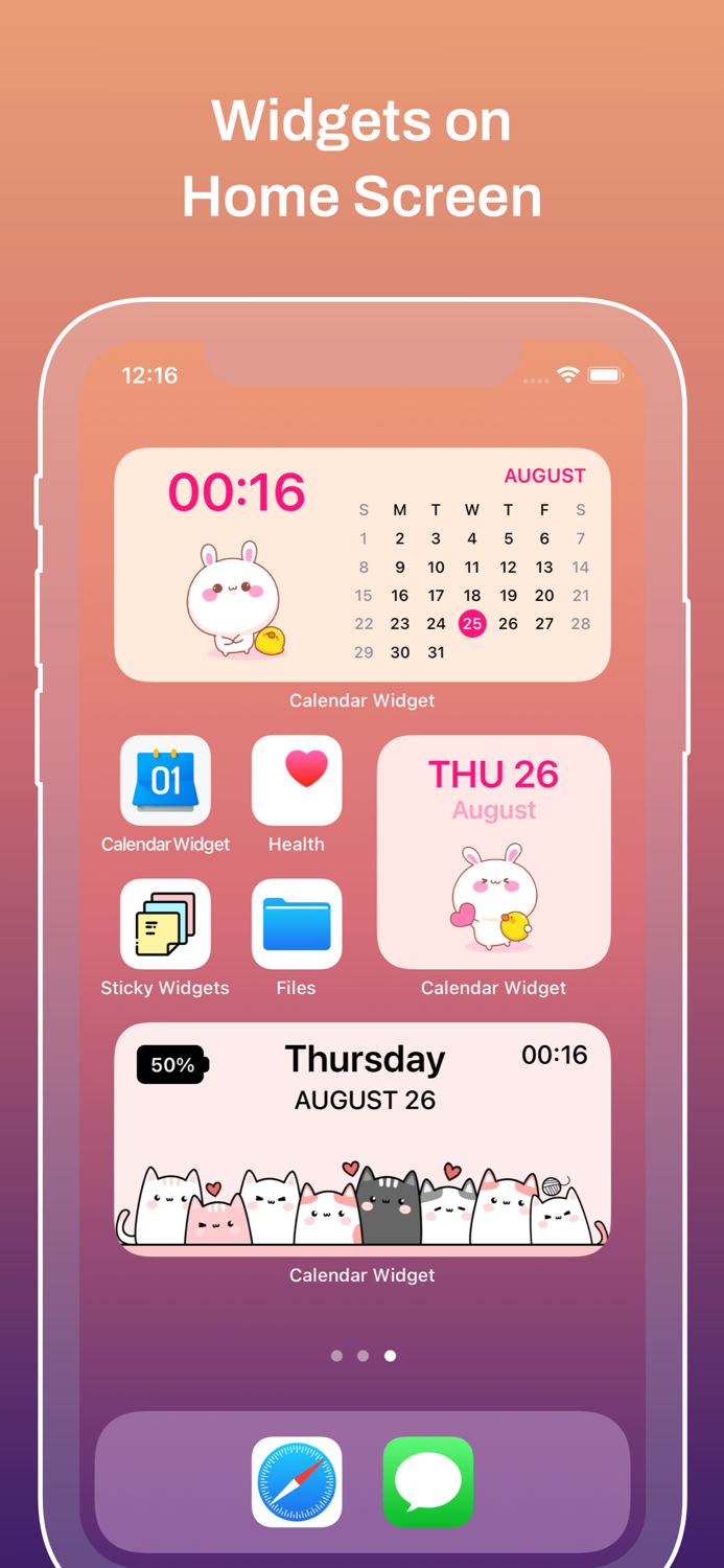 Date Today Date Widget