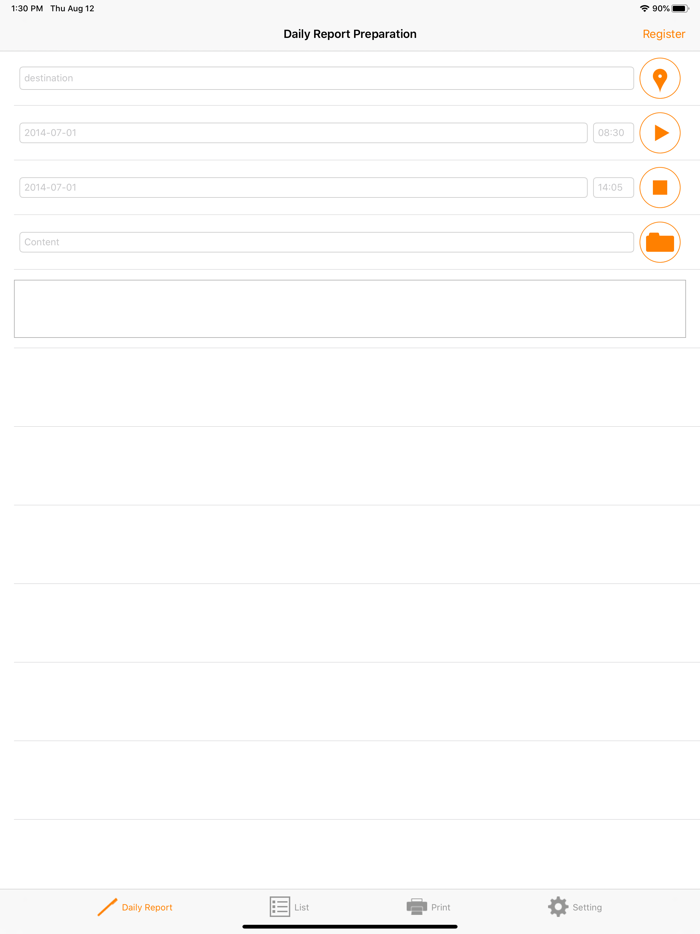 Daily Report Preparation