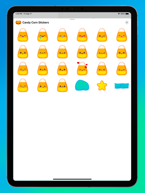 Screenshot #6 pour Candy Corn Stickers